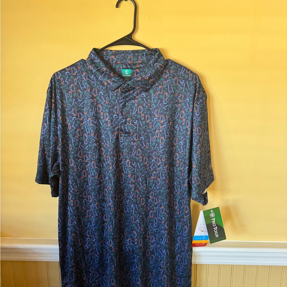 Men's Navy Blue Polo Golf Shirt